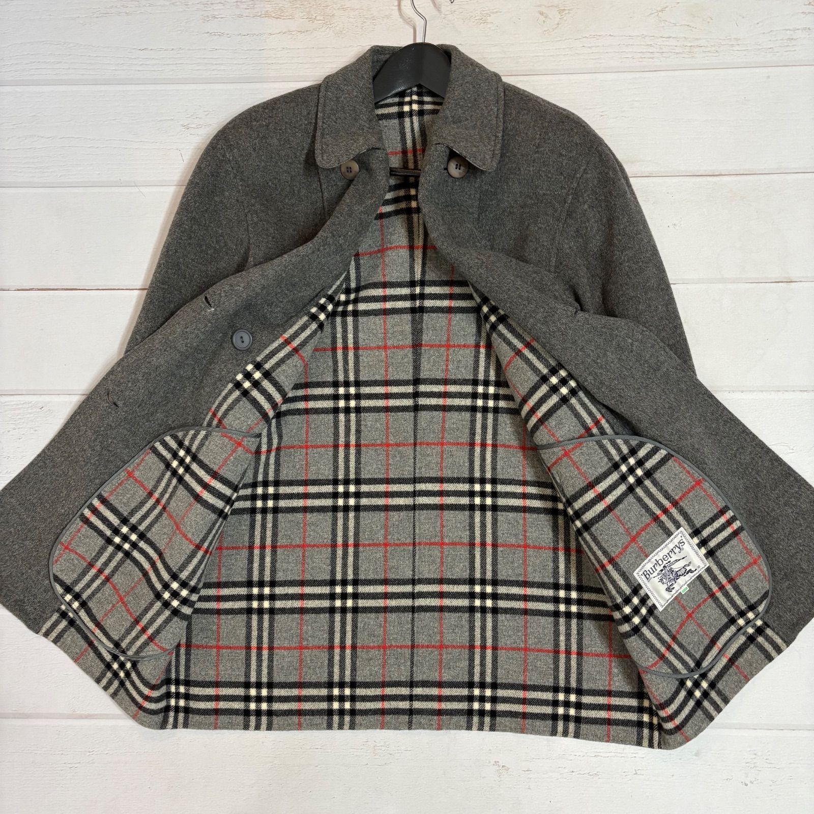 バーバリー ダブルチェスターコート Lサイズ スプリングコート ノバ