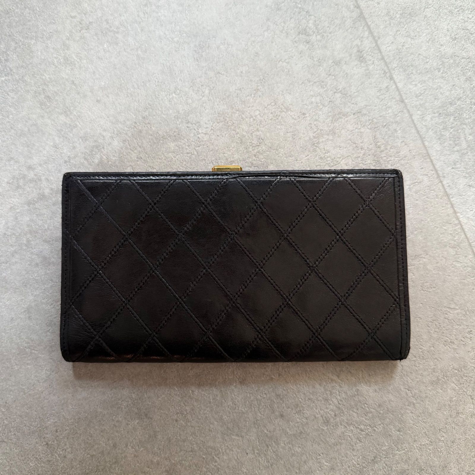 良品✨シャネル ビコローレ ココマーク キルティング 長財布 カード