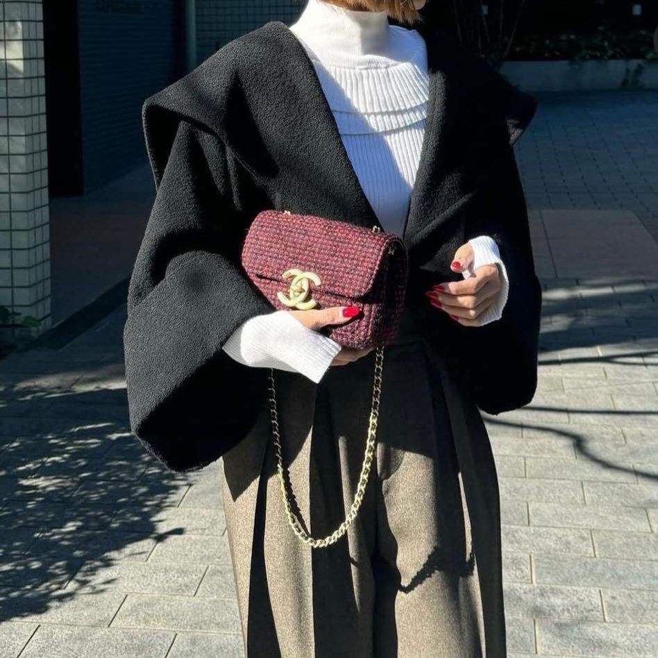 cygne シーニュ ビッグカラーショートコート アウター ジャケット