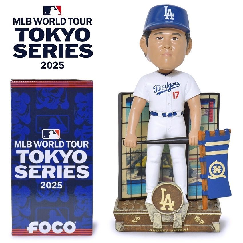 超希少 大谷翔平 超特大90cm FOCO ボブルヘッド祝2年連続Wシリーズ 超