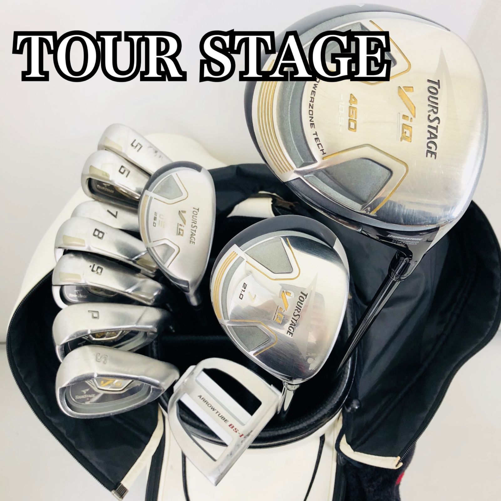 ツアーステージ ViQ メンズ ゴルフクラブ 12本セット N2267 メンズ