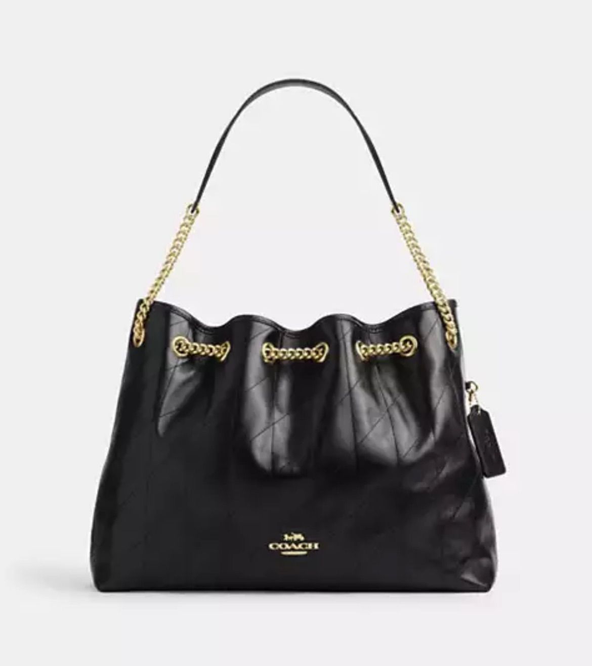 COACH エヴリン ショルダー バッグ キルティング - メルカリ