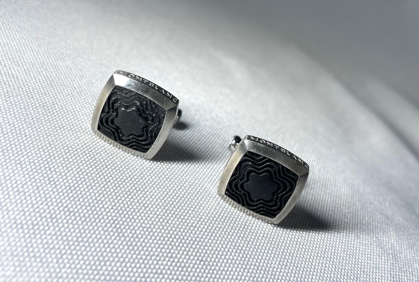 超美品・希少モデル】モンブラン スター カフリンクス マットブラック