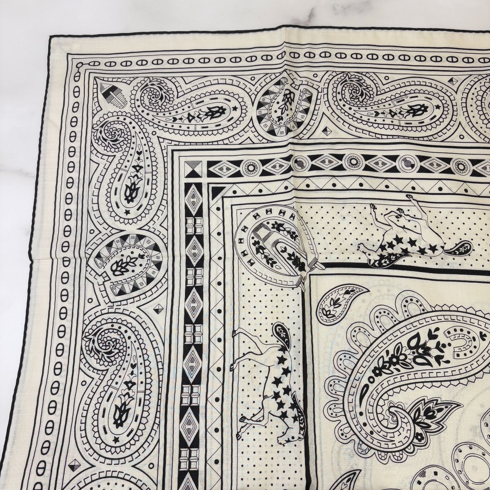 鑑定済み【 新品未使用 】エルメス カレジェアン 140 《 シュヴァル