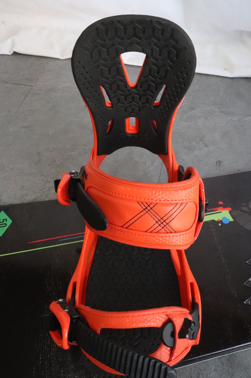 MLサイズ オレンジ スノーボード ビンディング キスマーク MLサイズ