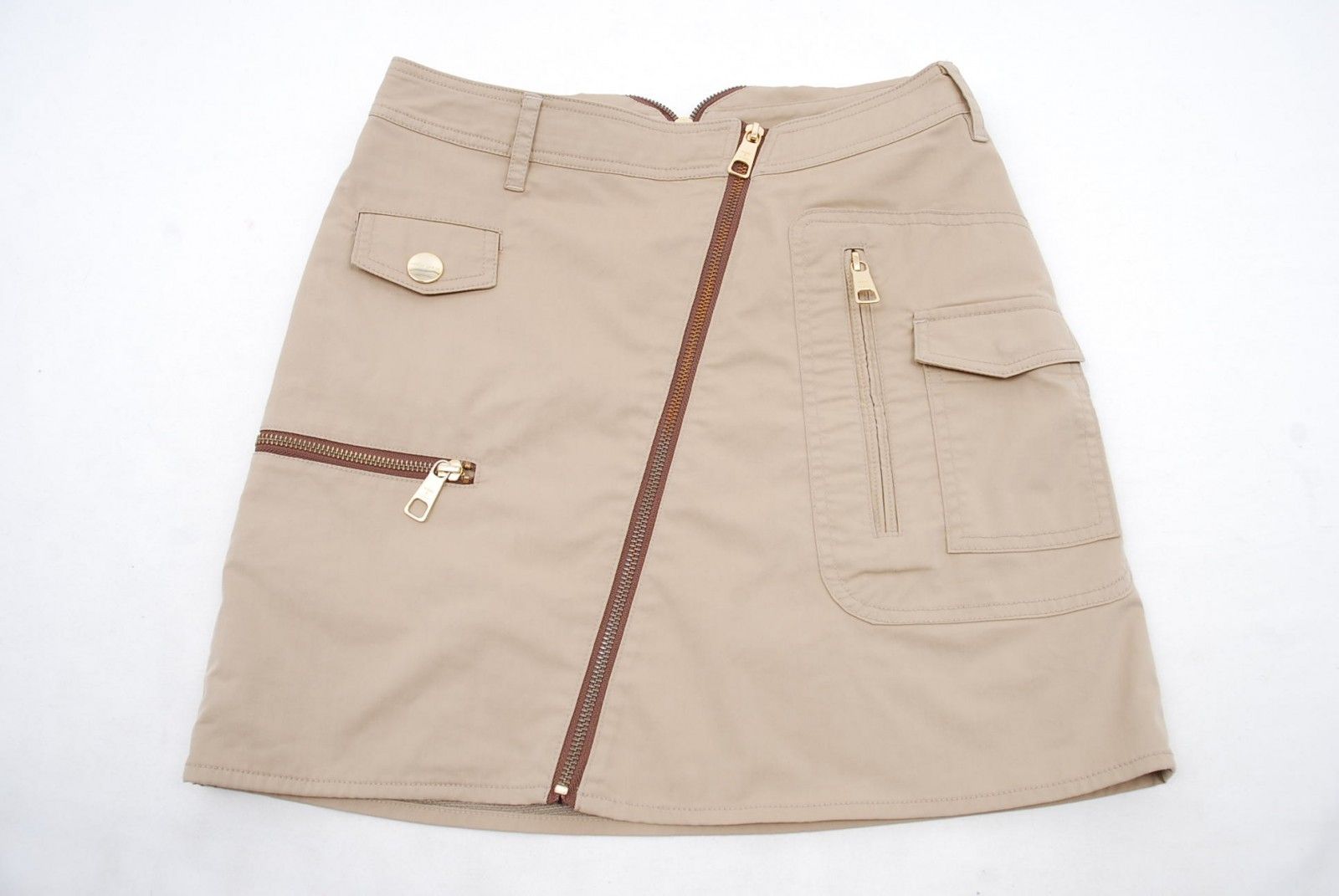 中古 レディース マークアンドロナ MARK&LONA スカート M ベージュ