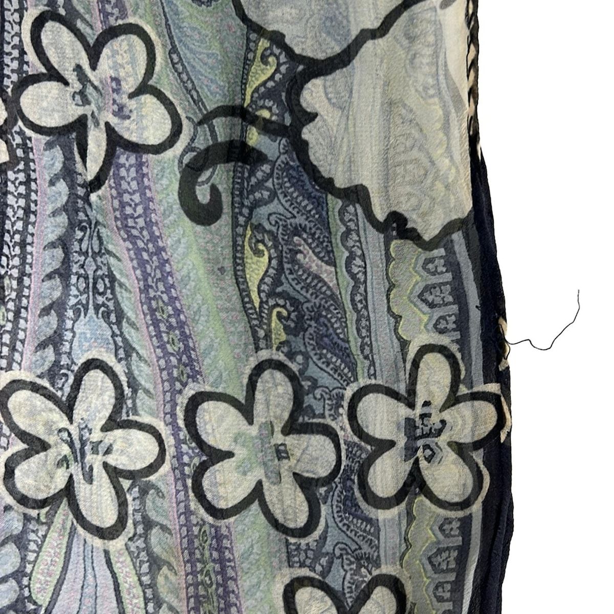 ETRO(エトロ) ストール(ショール) ファッション - ブルー×グレー