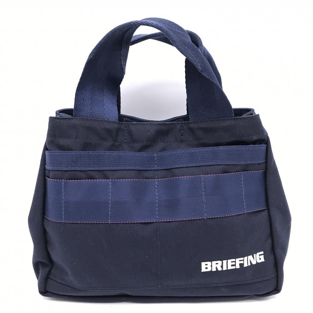 美品】ブリーフィング カートバッグ ネイビー ロゴ刺しゅうゴルフ