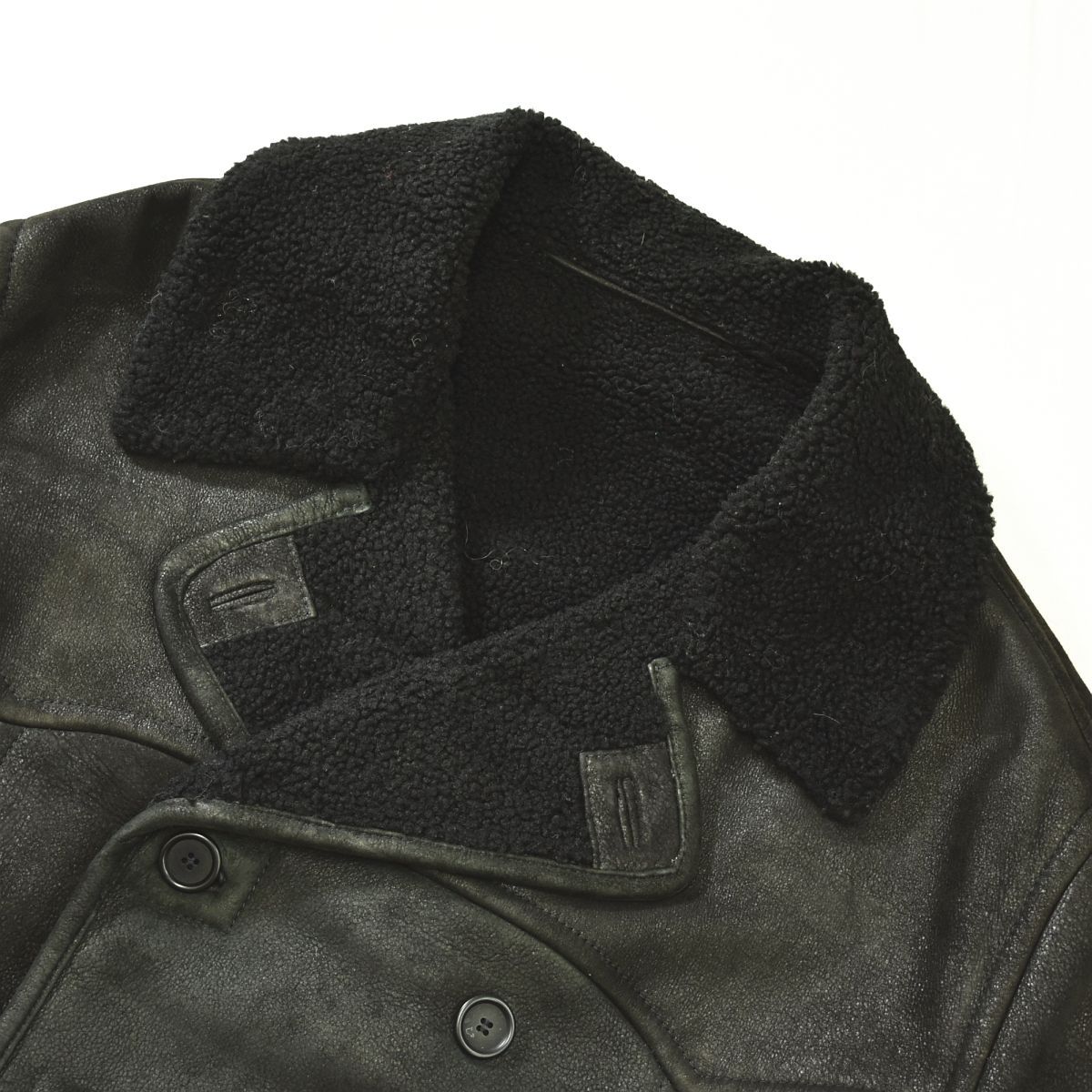 90s ヴィンテージ ケンゾー オム KENZO HOMME 羊革 レザー ムートン