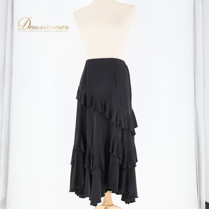 CHACOTT ROIYLDANCE 社交ダンス 黒 スカート 社交ダンス 衣装 スカート