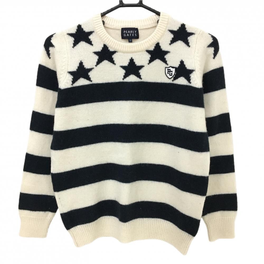 Tomo パーリーゲイツ セーター ニット 星柄 ゴルフウェア アルパカ混