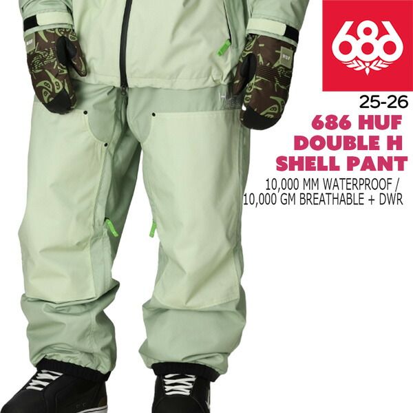 25-26 シックスエイトシックス 686ハフダブルHシェルパンツ 686