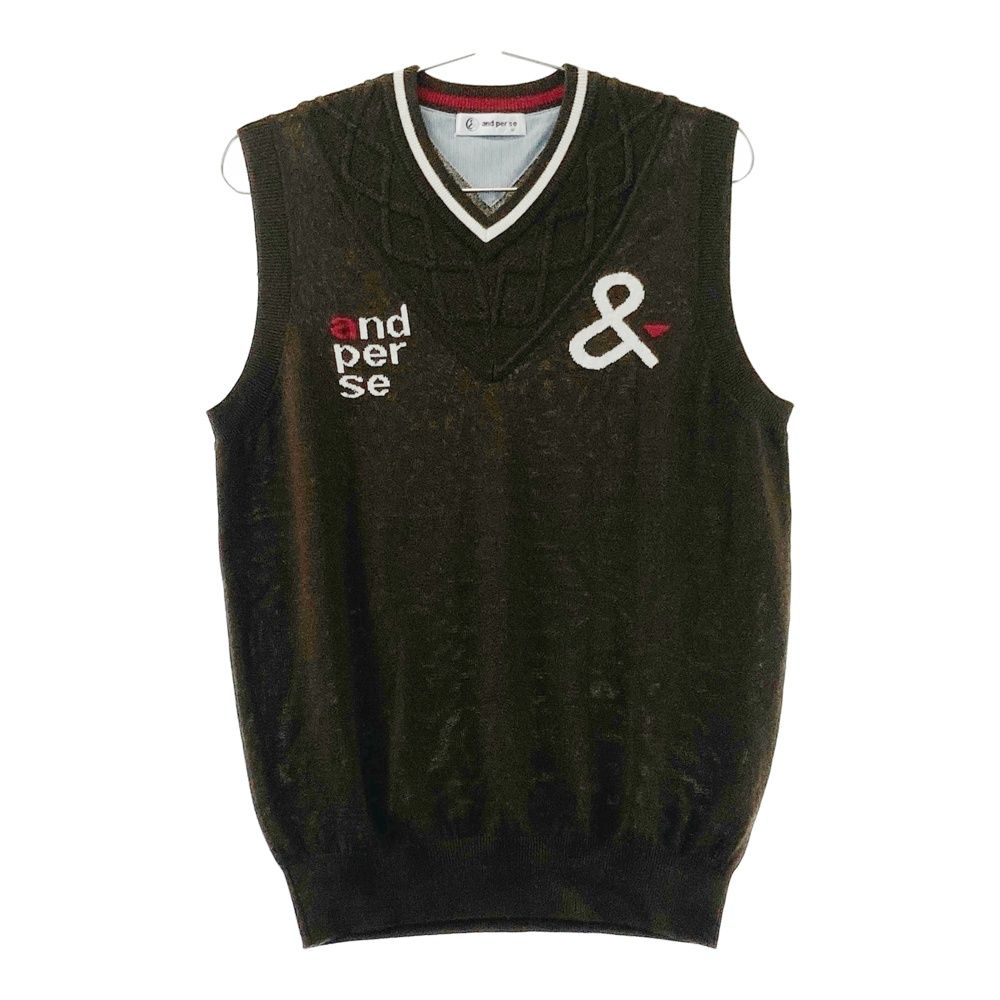 サイズ：LL AND PER SE アンパスィ ☆アンパスィゴルフニットベストL