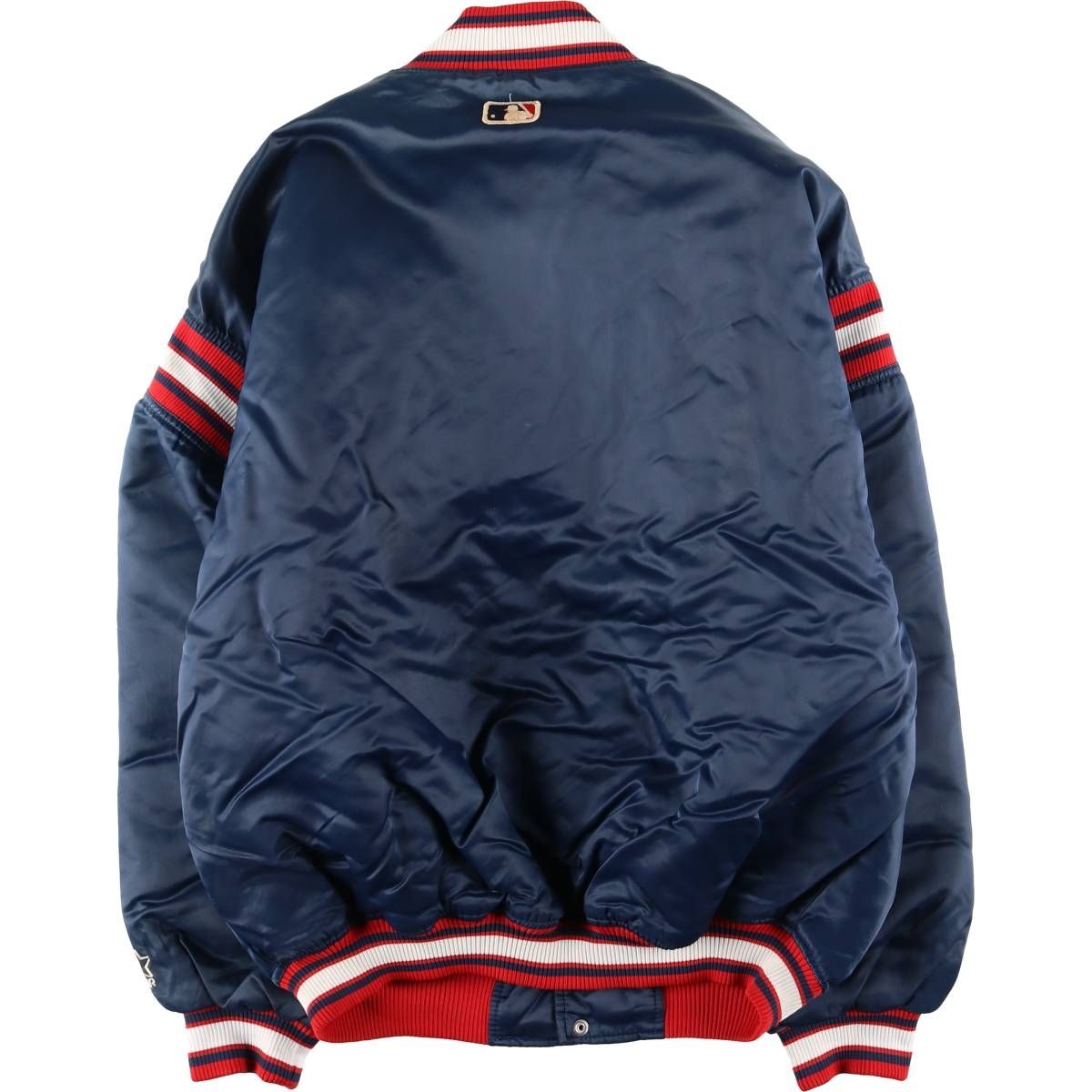 古着 ブルゾン スターター スタジャン MLB インディアンス ブラック XL