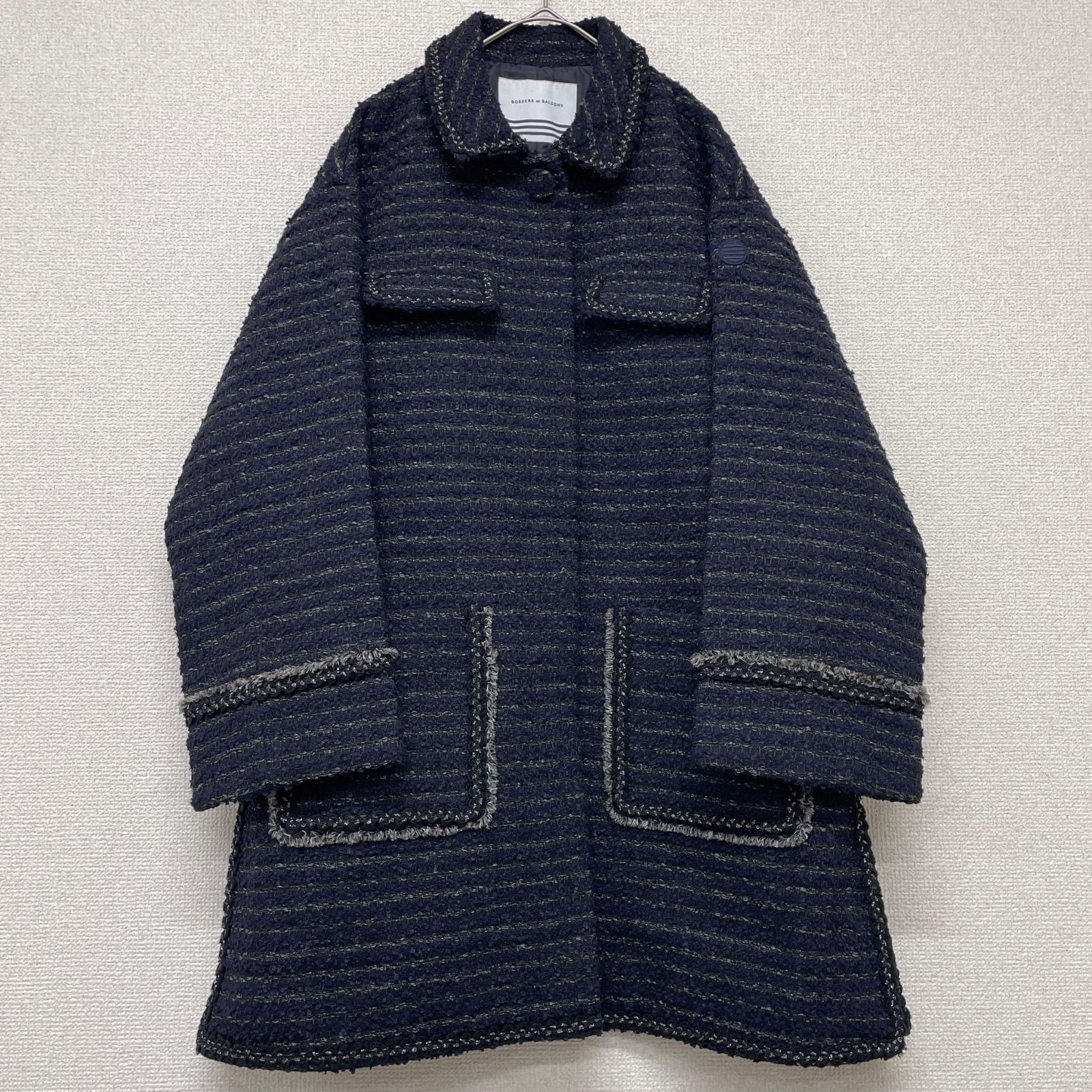 BORDERS at BALCONY ボーダーズアットバルコニー コート ミドル丈