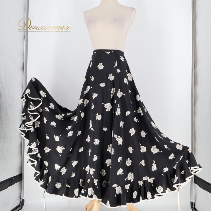 フラメンコスカート(ファルダ) 花柄(ペチコート)(オーダーメイド