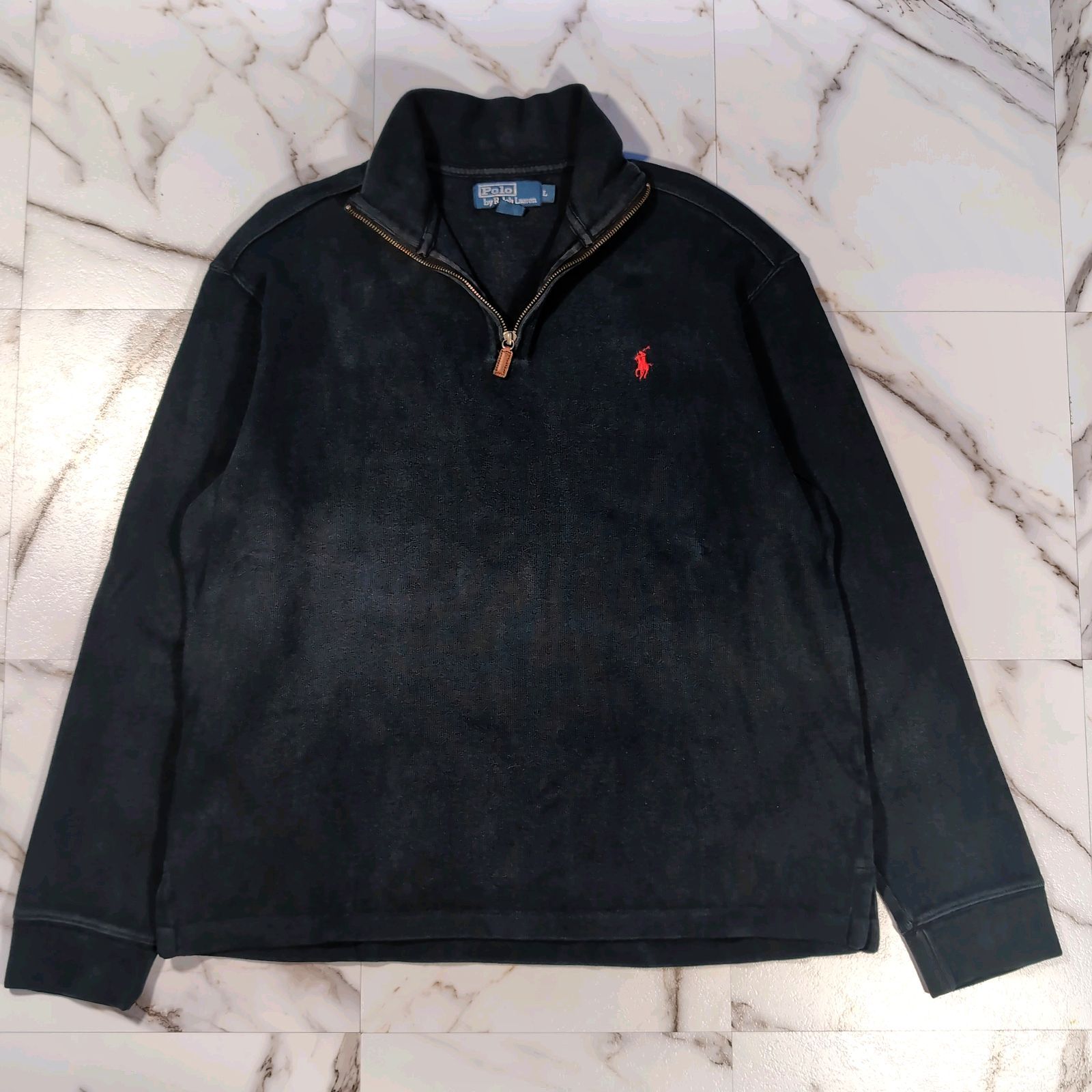 90s~00s POLO by Ralph Lauren ハーフジップ スウェット プルオーバー