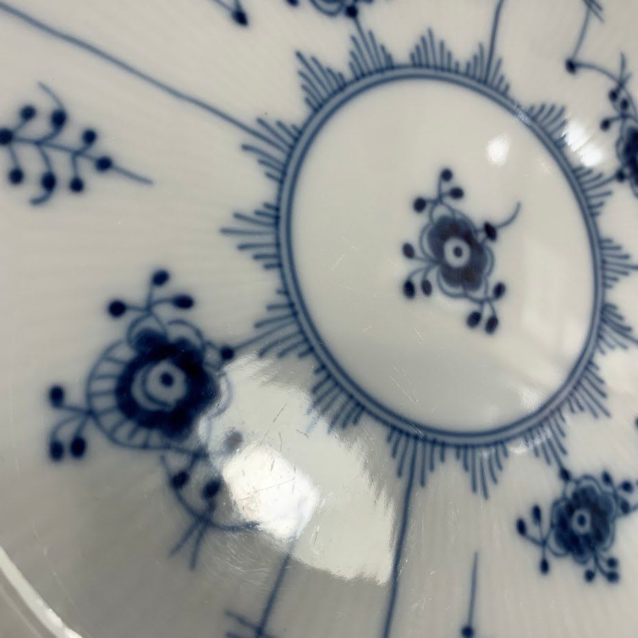 ♪RoyalCopenhagen ブルーフルーテッドプレイン 22㎝プレート - メルカリ