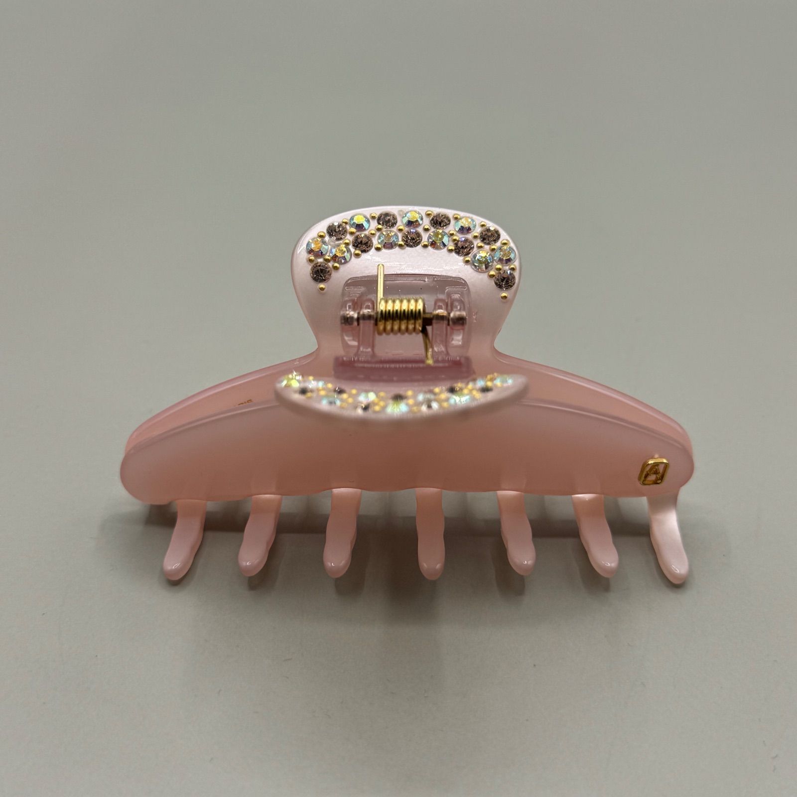 アレクサンドルドゥパリ ヘアピン 花 ドット スワロフスキー ピンク