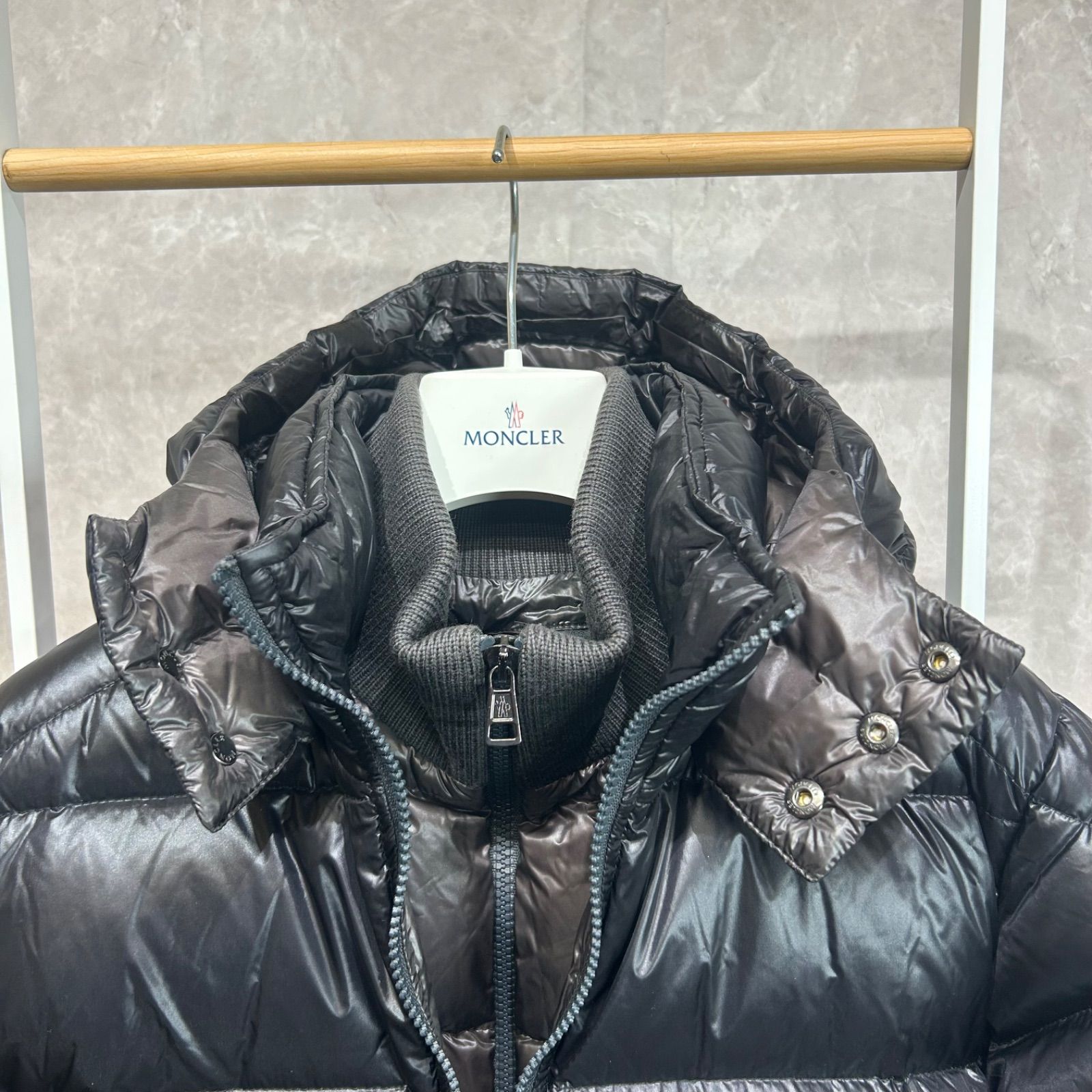 極美品】MONCLER モンクレール MAYA 上位モデル ZIN ブラック 0 ダウン
