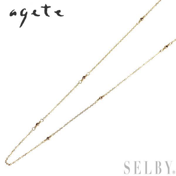 アガット/agete K10YG デザイン ネックレス - メルカリ