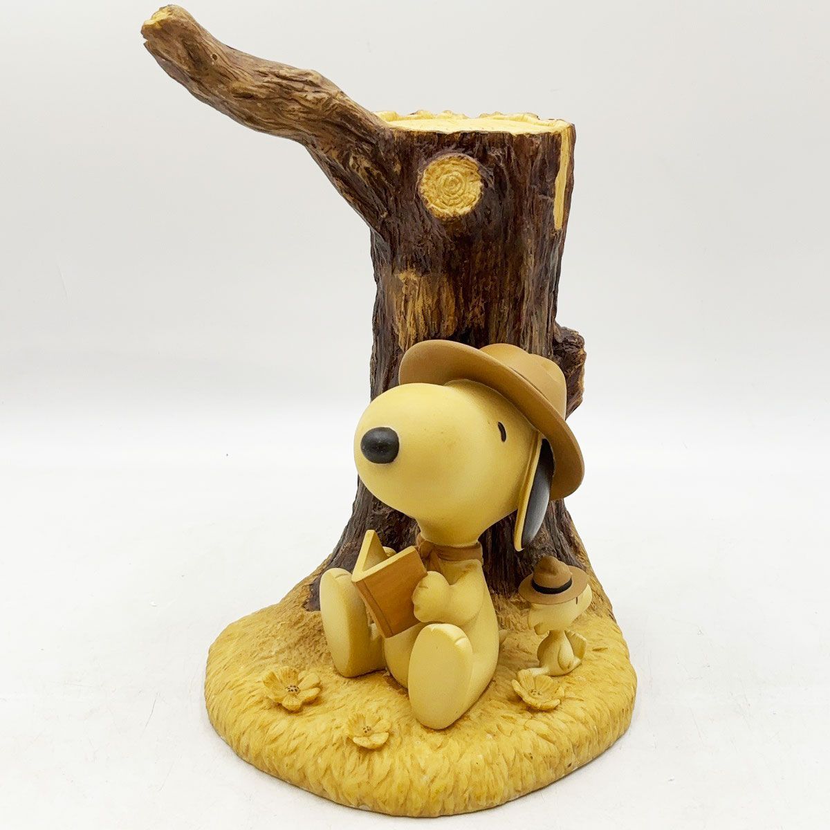 未使用保管品] 加藤工芸 スヌーピー＆ウッドストック ガーデンライト