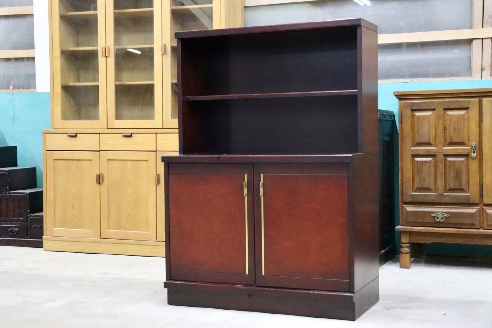 モリシゲ MORISHIGE キャビネット 木製 高さ約78cm 幅約62cm モリシゲ