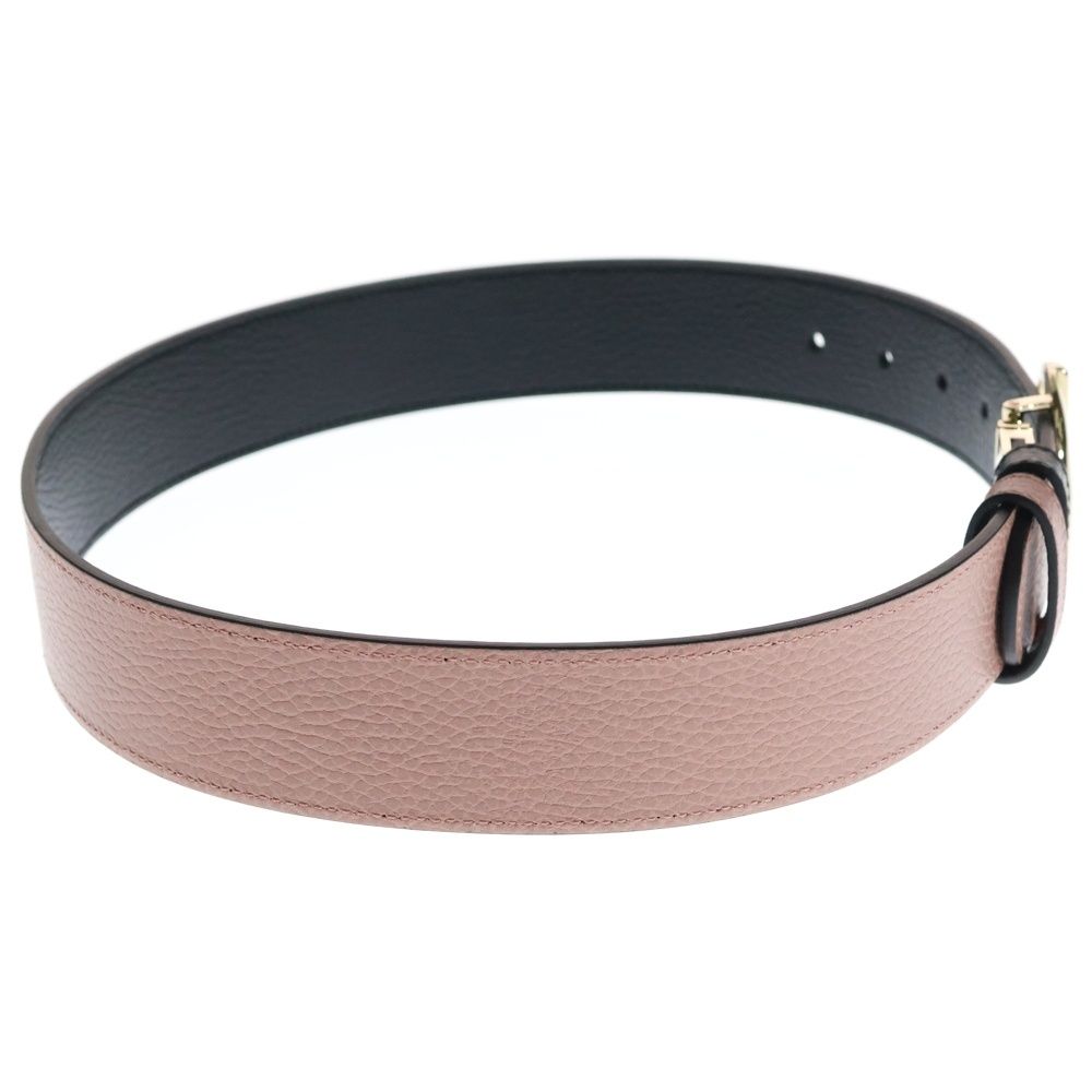 GUCCI グッチ ベルト インターロッキングG リバーシブル ブラック