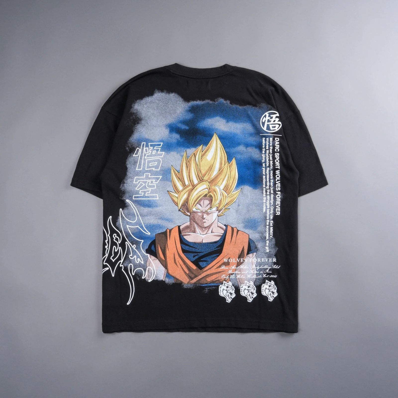 Darc Sport DRAGON BALL Z GOKU PREMIUM OVERSIZED TEE BLACK M ダルク
