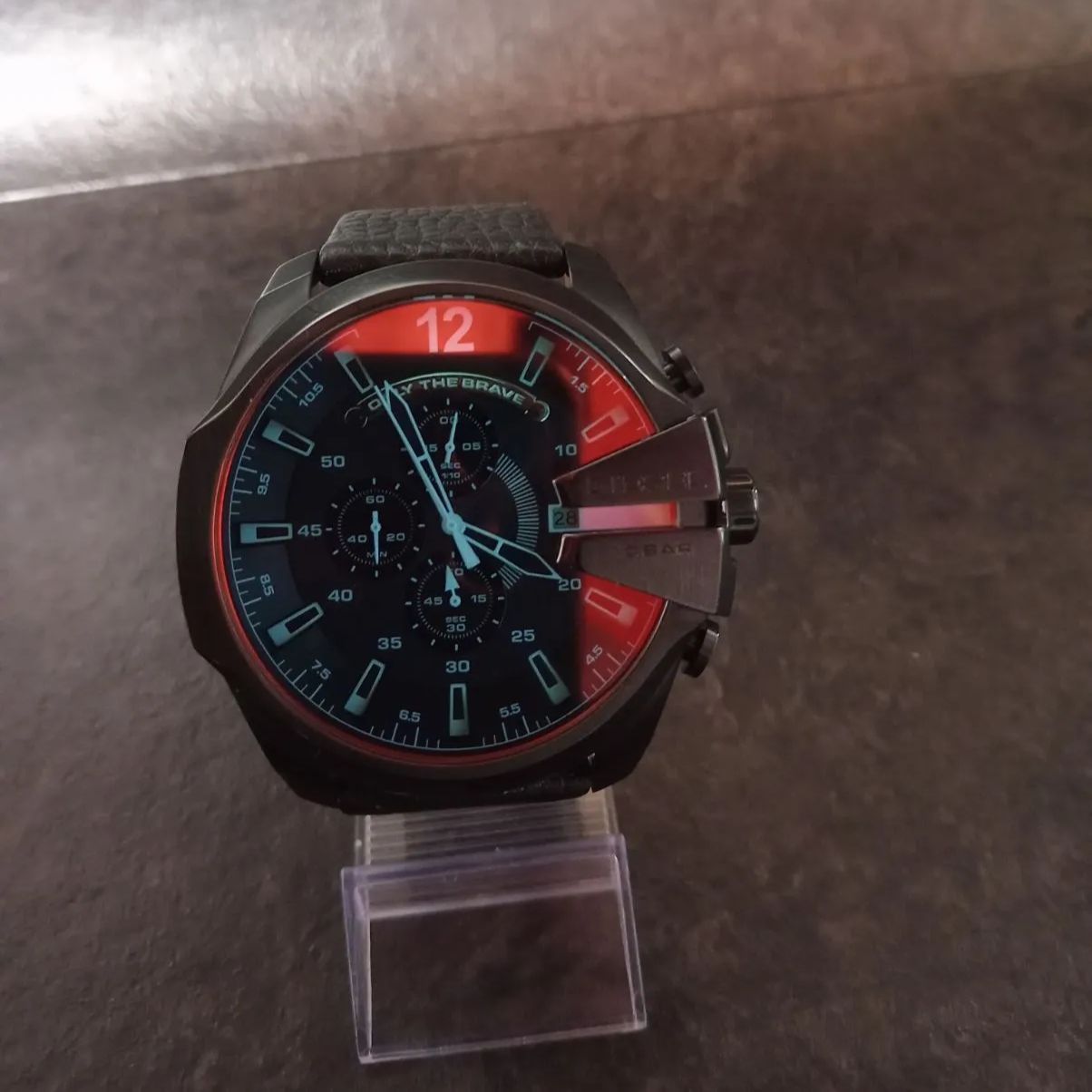 レア】美品 ディーゼル メガチーフ DZ-4535 動作良好 腕時計 y2k レア