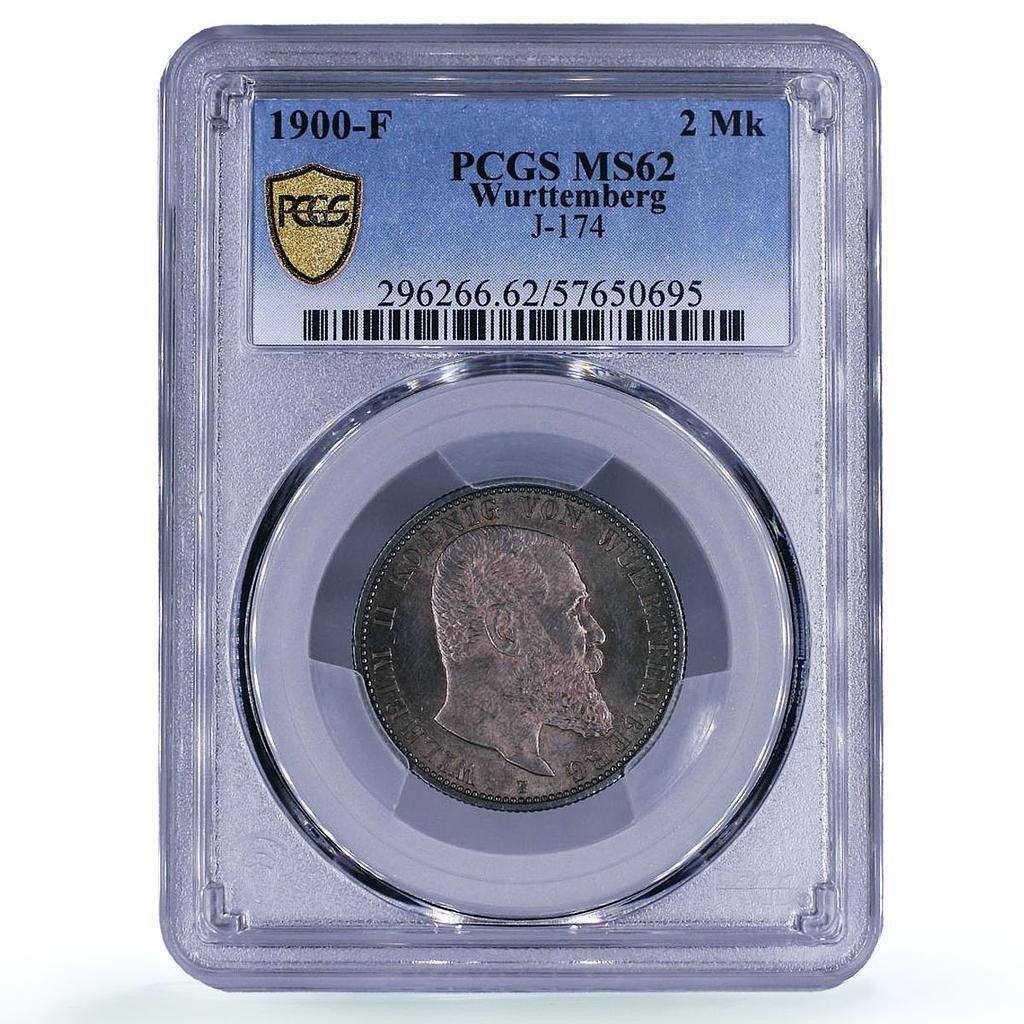 招*@様 1913年 ドイツ 5マルク 銀貨 ウィルヘルム 2世ヴュルテンベルク