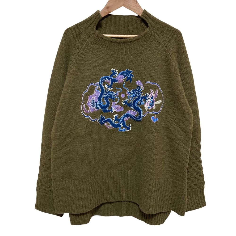 良品 VIVIENNE TAM ヴィヴィアンタム ドラゴン刺繍 ニット セーター