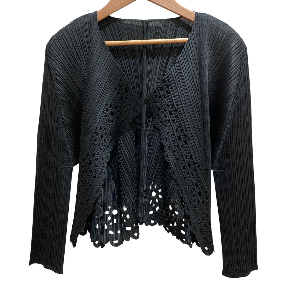 PLEATSPLEASE プリーツボレロ 黒 サイズ5 PLEATSPLEASE プリーツボレロ