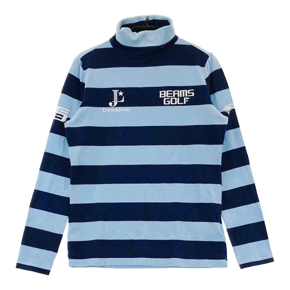 BEAMS GOLF ビームスゴルフ ハイネック 長袖Tシャツ ボーダー柄 M