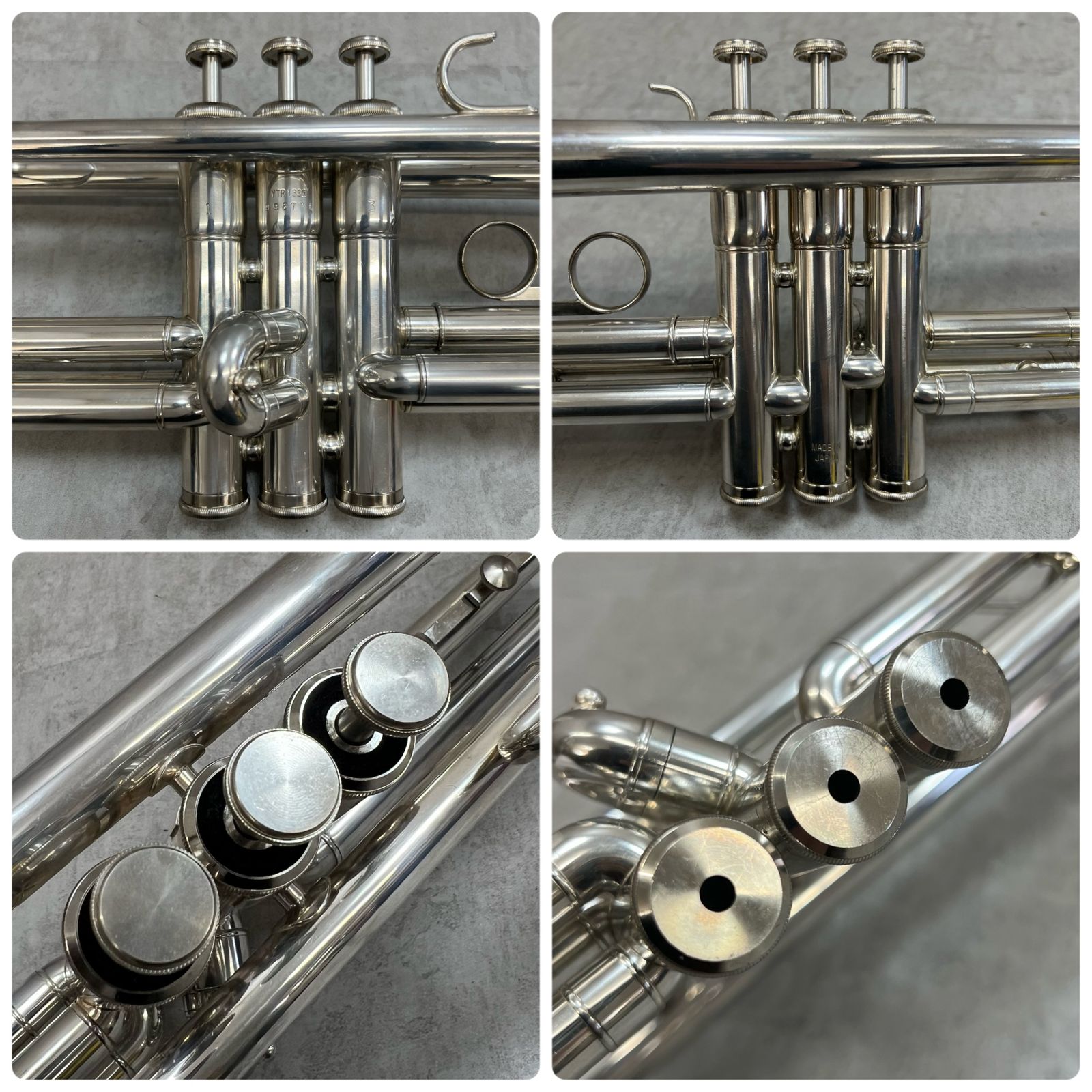 N*m様 訳ありYAMAHAシルバー トランペットYTR135マウスピース付き N*m