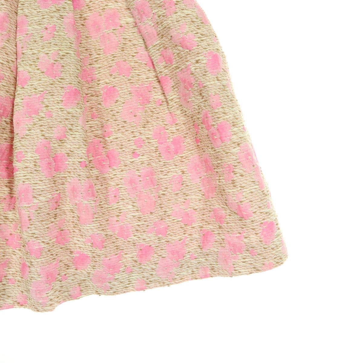 美品 M'S GRACY エムズグレイシー 日本製 花柄 ミディ丈 プリーツ