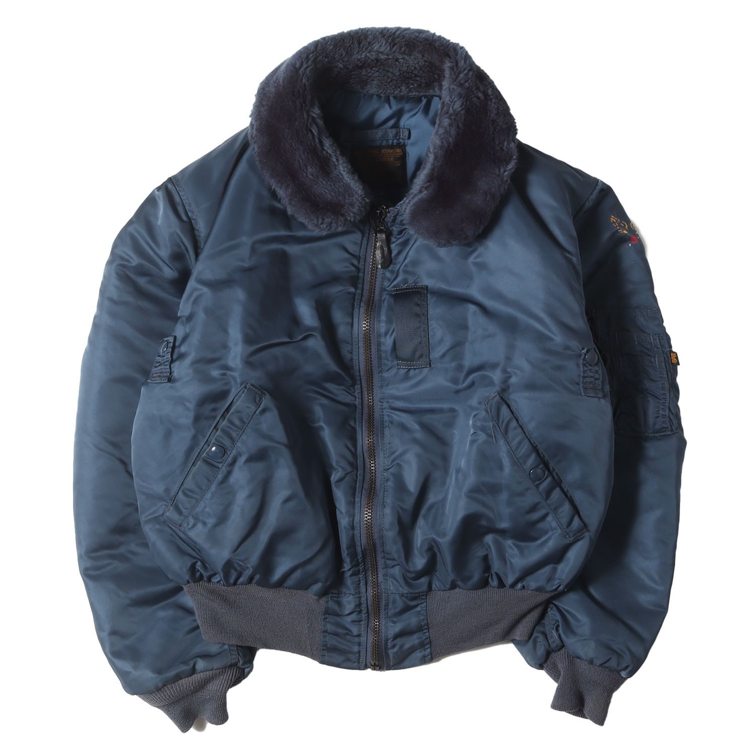 ALPHA アルファ ジャケット ブルー サイズ:L | USA製 50s復刻モデル