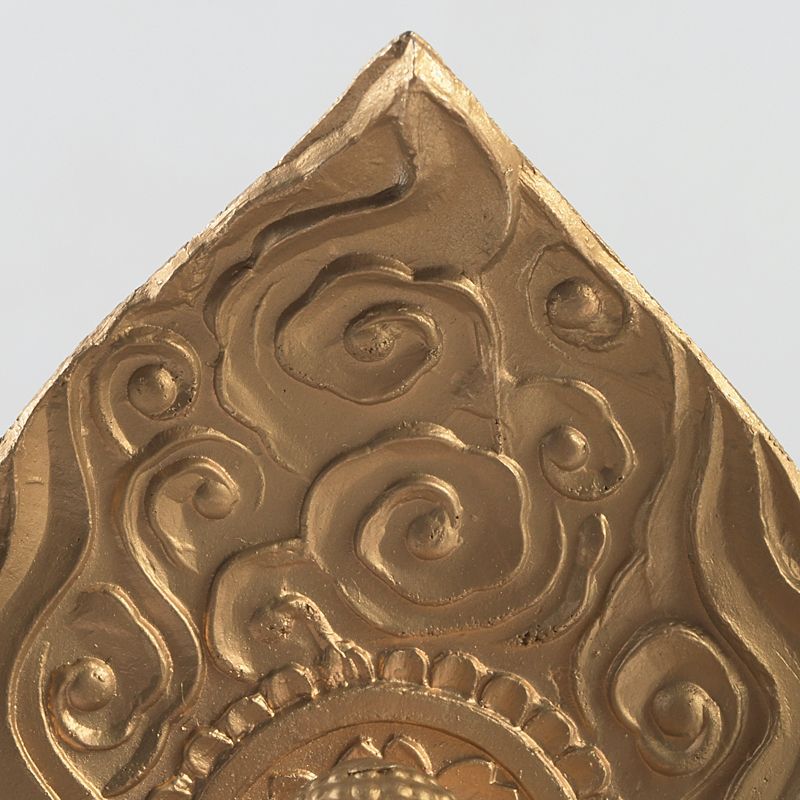 マツ 仏教美術 古銅鍍金 仏頭 仏像 木製台付 D R4397C 仏教美術 古銅