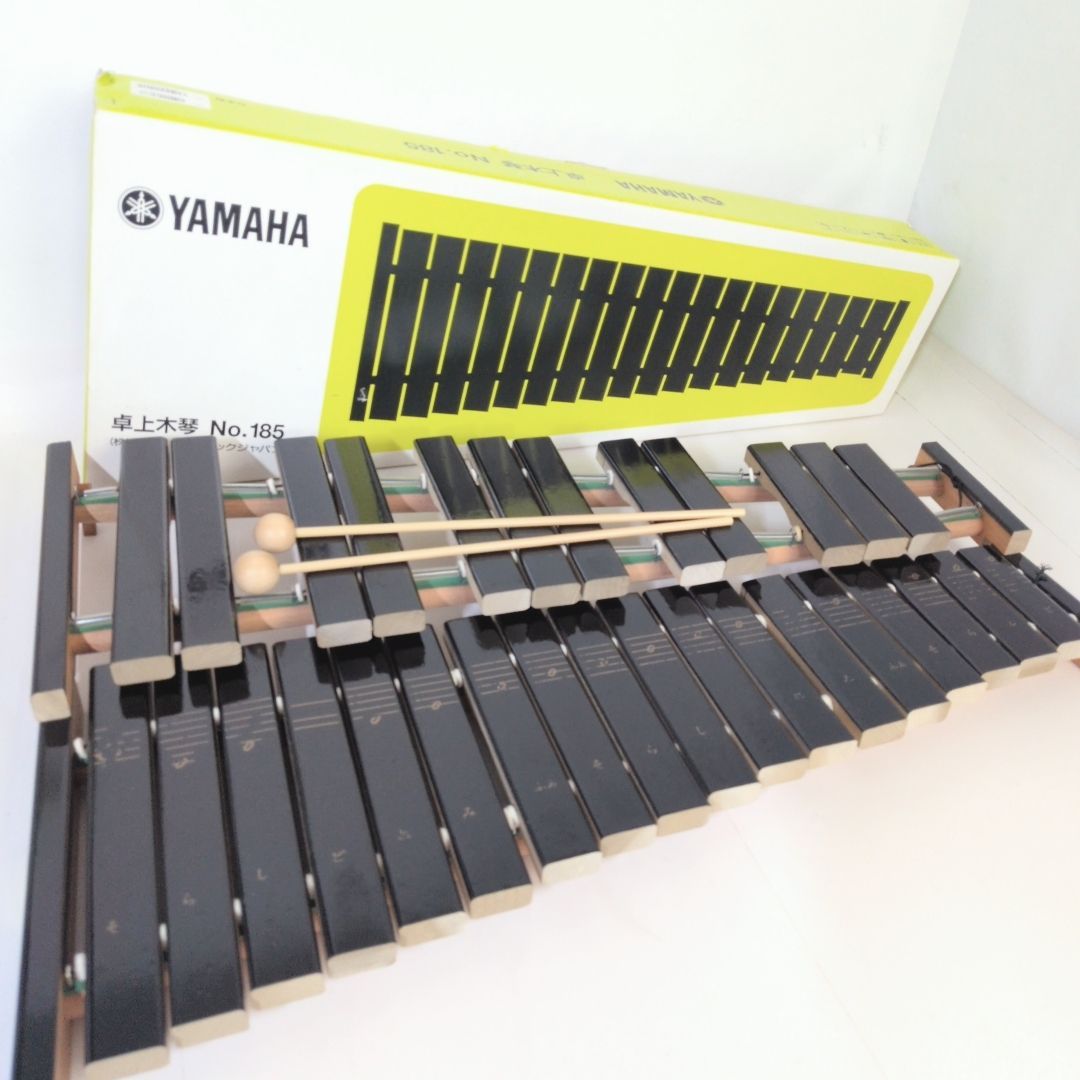 ヤマハ 木琴 185 中古 もっきん モッキン 楽器 黒 ブラック 2段