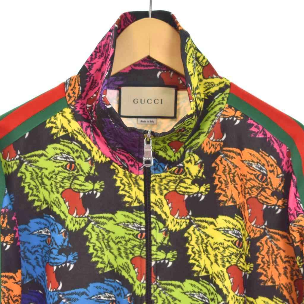 グッチ GUCCI パンサーフェイス 総柄 トラックジャケット ブルゾン