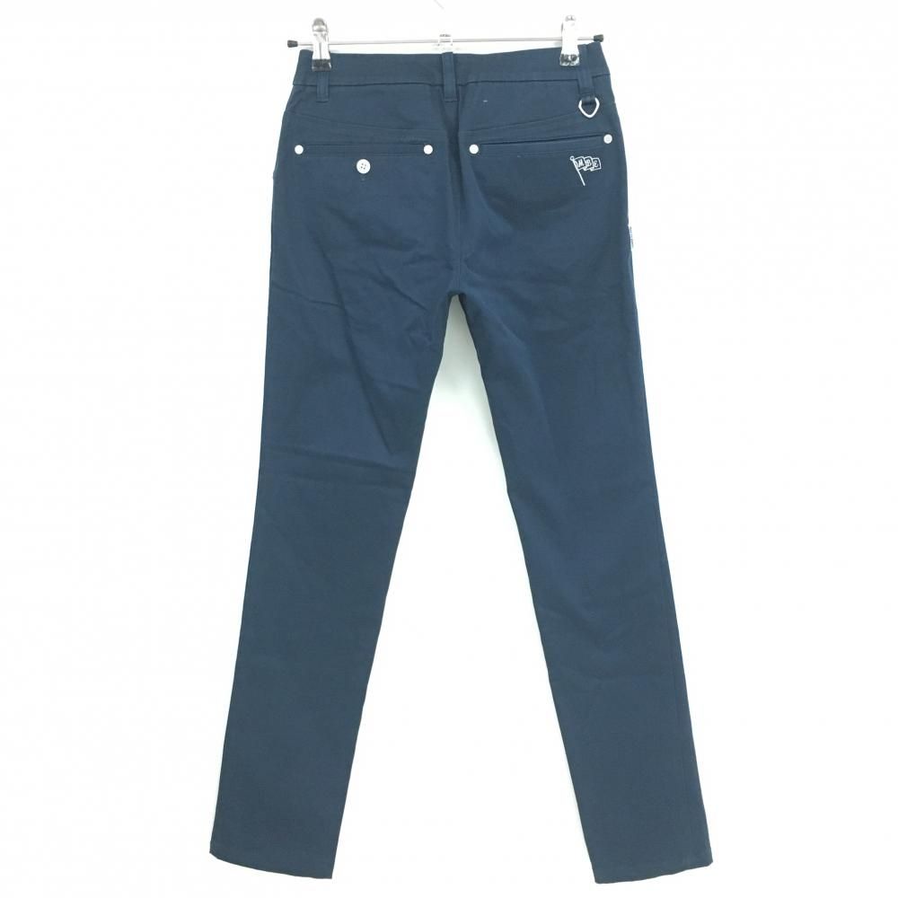 美品】マスターバニー パンツ ネイビー ロゴ白 ストレッチ レディース