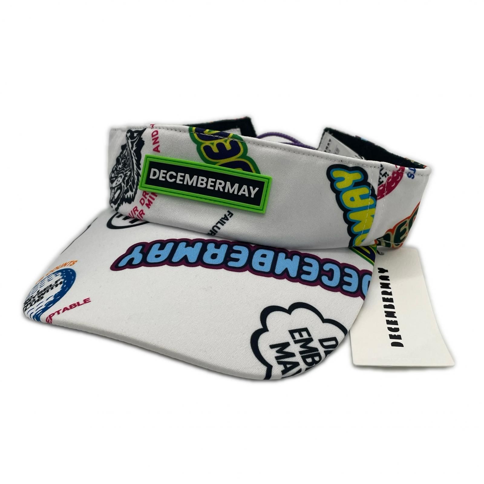 未使用品 ディセンバーメイ DECEMBERMAY サンバイザー フリー ホワイト