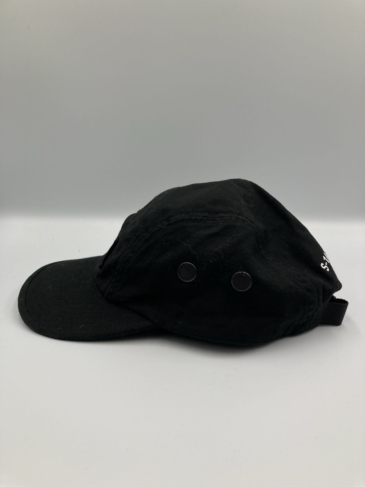 Supreme キャップ ブラック コットン ベースボール - メルカリ