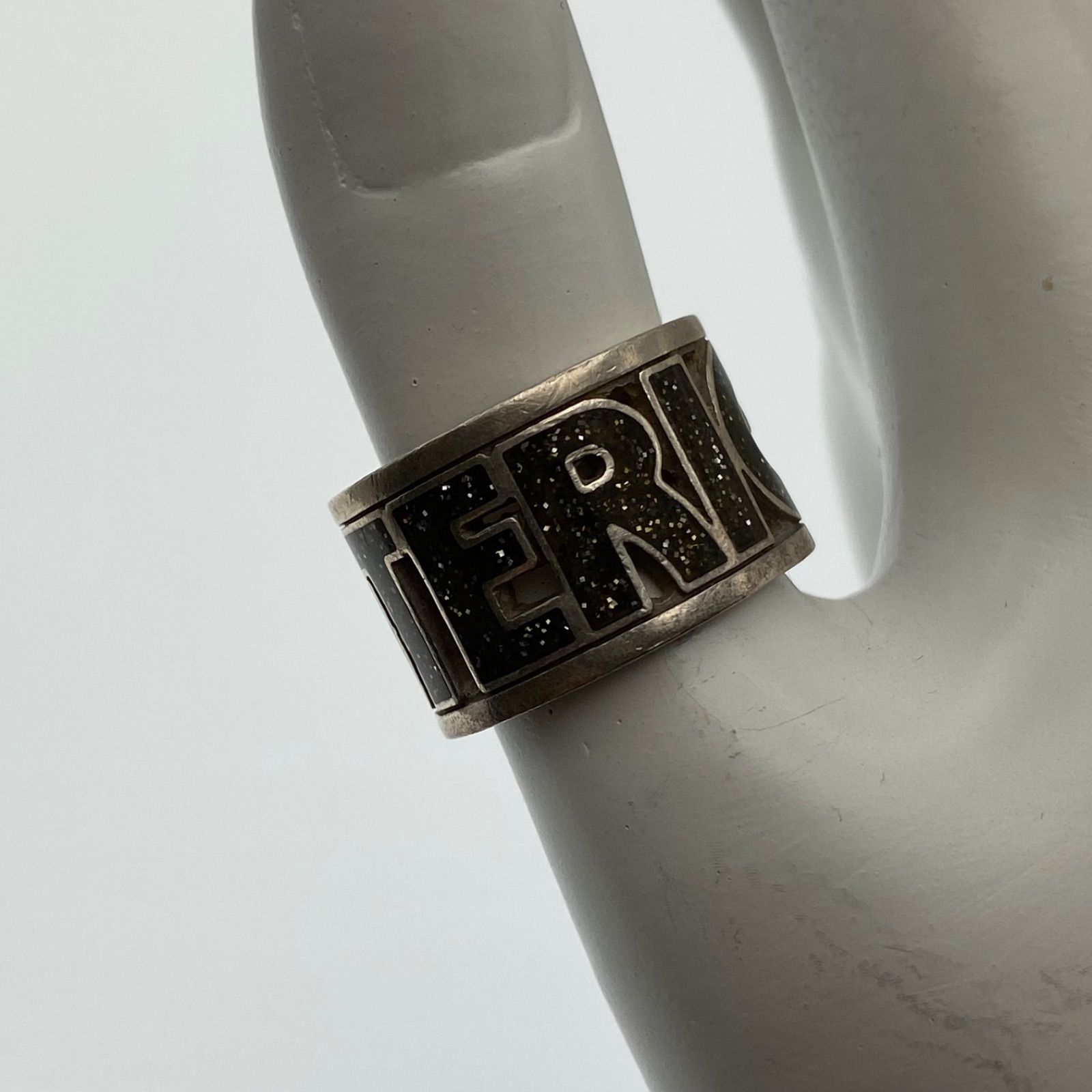 HYSTERIC GLAMOUR ヒステリックグラマー ロゴリング シルバー925 ラメ