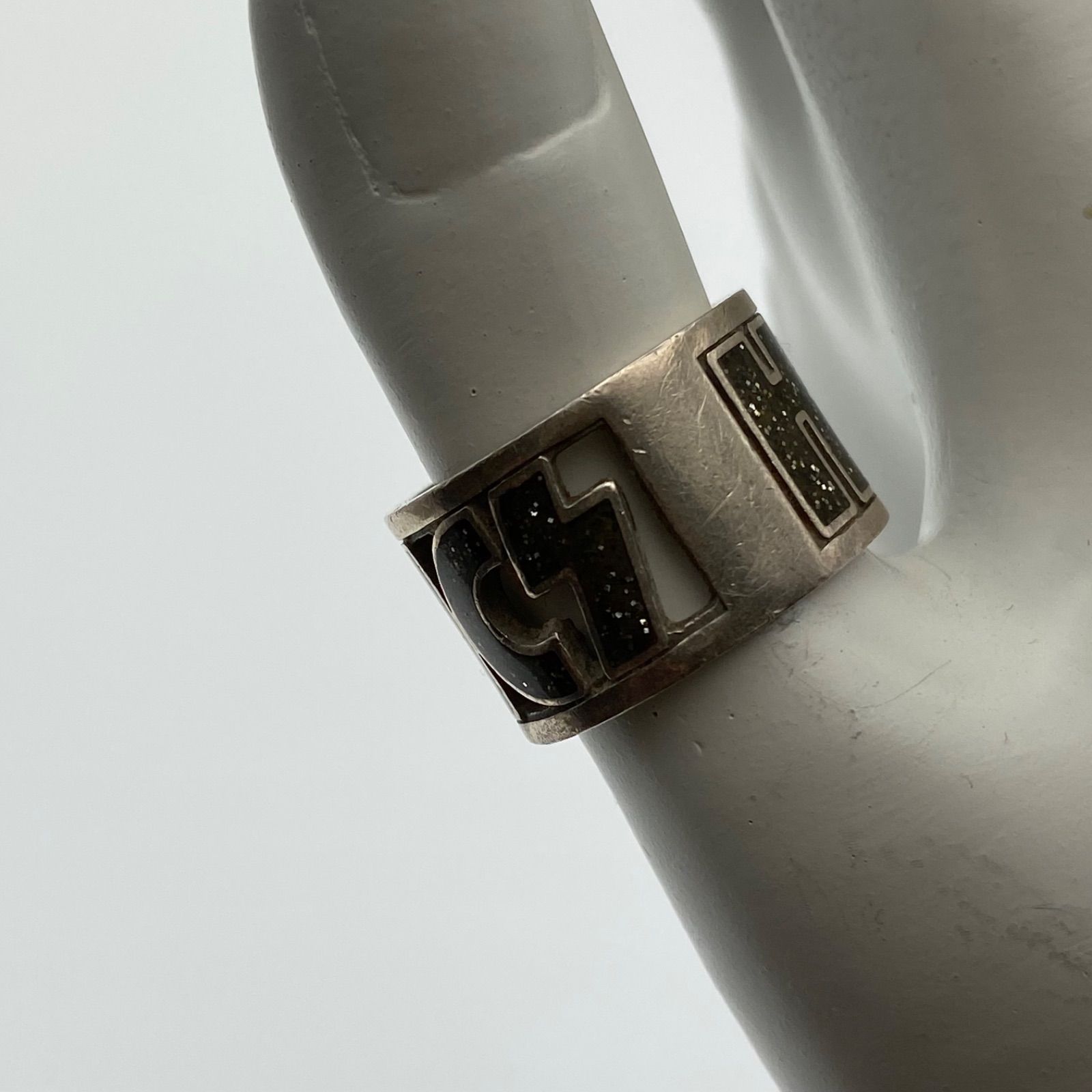 HYSTERIC GLAMOUR ヒステリックグラマー ロゴリング シルバー925 ラメ