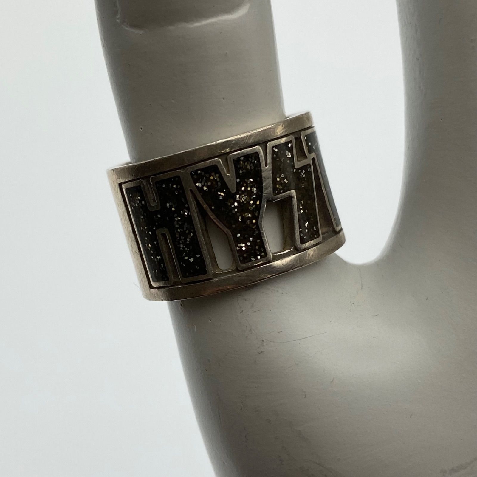 HYSTERIC GLAMOUR ヒステリックグラマー ロゴリング シルバー925 ラメ