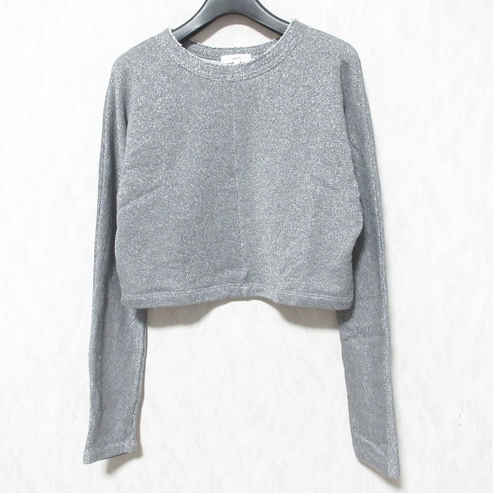 美品 24AW yori ヨリ ラメドルマンプルオーバー カットソー スウェット