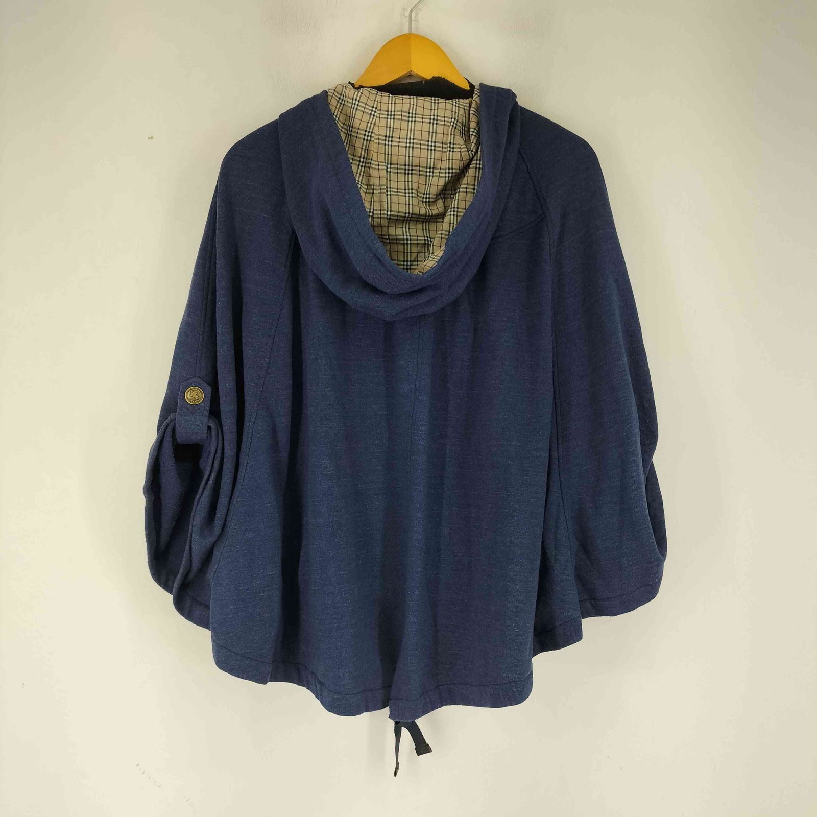 バーバリーブルーレーベル BURBERRY BLUE LABEL 金ボタン ポンチョ