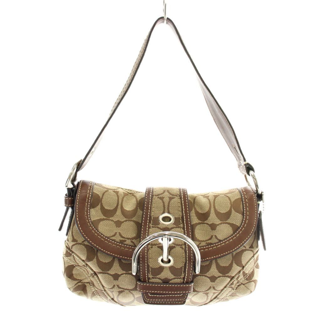 コーチ COACH ハンドバッグ ワンショルダー キャンバス レザー