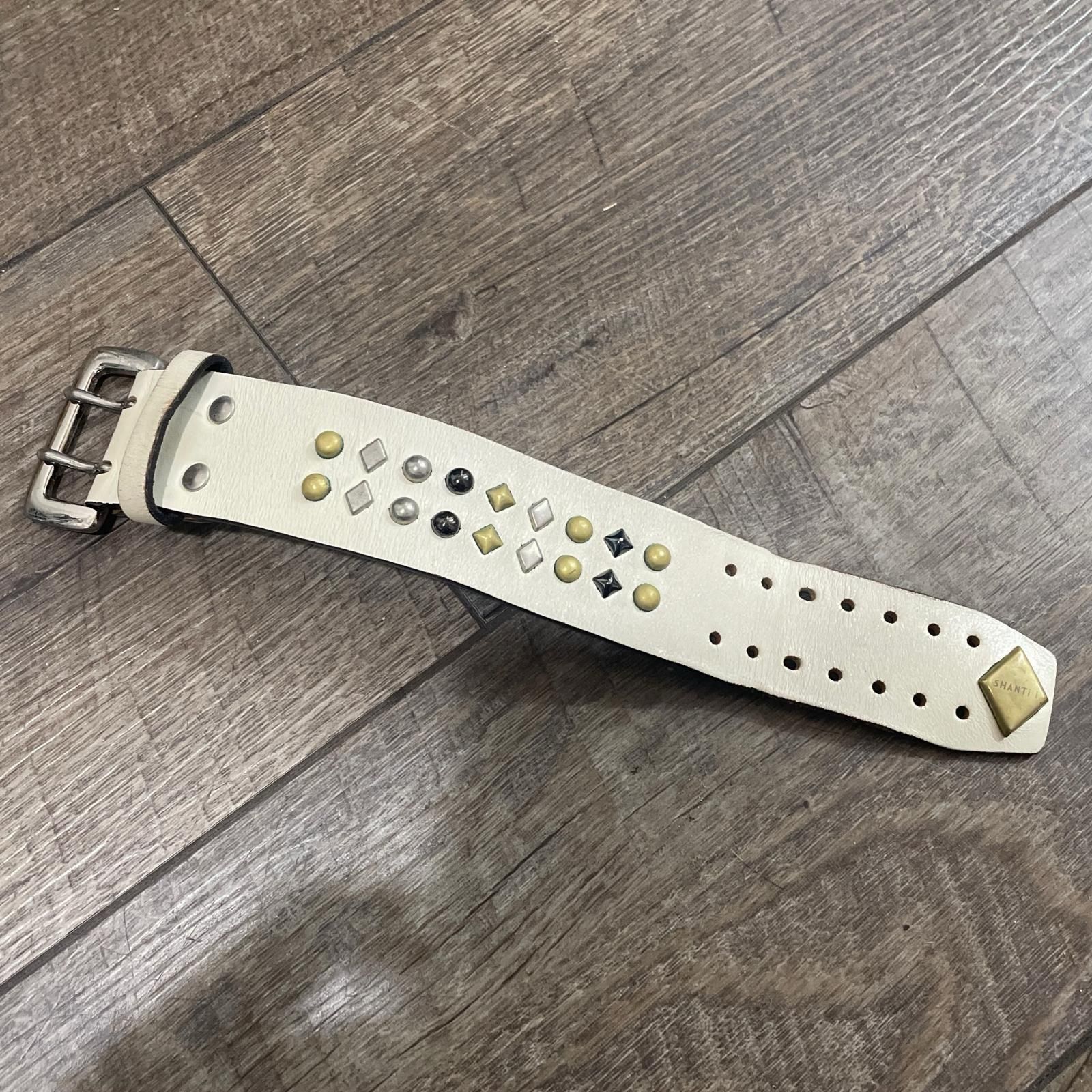 WOLF'S HEAD SHANTii コラボ スタッズ レザー ブレスレット ウルフズ